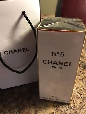 LARGE CHANEL NO 5 PARIS TALC 150g TOTALLY AUTHENTIC RARE STRONG SCENT VINTAGE. • £125