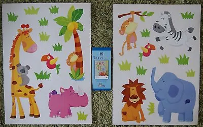 £5 • Buy Baby Childrens Kids Girls Boys Jungle Animals Wall Stickers Decals Stickarounds