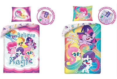 My Little Pony  Bedding Set Single Bed Duvet Cover Set 100% COTTON Magic Cute • £28.99