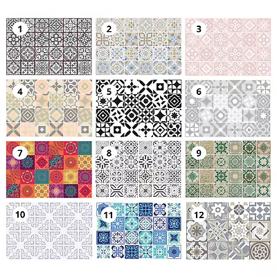£21.95 • Buy Peel And Stick Tiles Transfer Sticker Kitchen Self-Adhesive Wall Tile Paint 15cm
