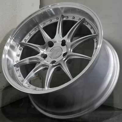 18x9.5 Silver Machined Wheels Aodhan DS07 DS7 5x114.3 30 (Set Of 4)  73.1 • $899