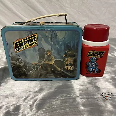STAR WARS Empire Strikes Back Childrens Vintage Metal Lunch Box 1980 King-Seeley • $14.99