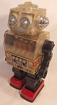 🤖MECHANICAL ROBOT🤖 Battery-Op Tin-Litho/Plastic ⭐As-is For Parts 1960's L👀K! • $31