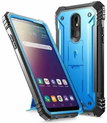 For LG Stylo 5V Case | Poetic With Kickstand Built-in-Screen Rugged Cover Blue • $7.95