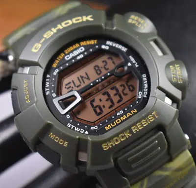 RARE! Casio G-Shock Mudman G9000MC-3 (3031) Camouflage Men's Watch NEW BATTERY! • $297