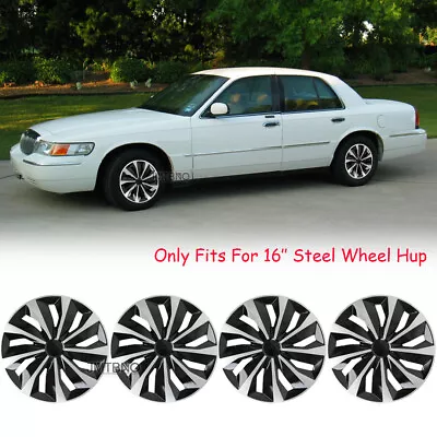 For Mercury Grand Marquis 16  4x Wheel Covers Snap On Hub Caps Tire & Steel Rim • $79.04