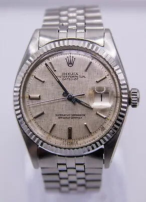 $4200 • Buy Rolex Datejust Silver Men's Stainless Steel Jubilee Bracelet Watch - 1601