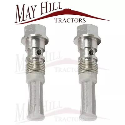 2 X Fuel Tap Banjo Bolt & Filter For Massey Ferguson Tractor T20 TED TVO Tractor • £16.70