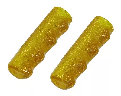 GOLD Mini Grips For 12  Bicycle SPARKLE Flake Chopper Lowrider Beach Cruiser. • $5.91