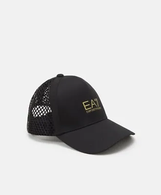 Emporio Armani EA7 - Logo Trucker Cap - Men - [Brand New] - Black - Authentic • £120