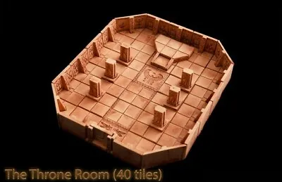 $149.96 • Buy Lunesdargent PAINTED Throne Room Egyptian D&D Terrain Game Tiles Dwarven Forge