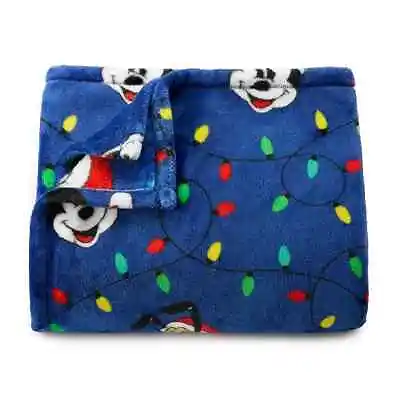 New Disney Mickey Mouse & Friends Christmas Lights Throw Blanket The Big One Nwt • $24.95