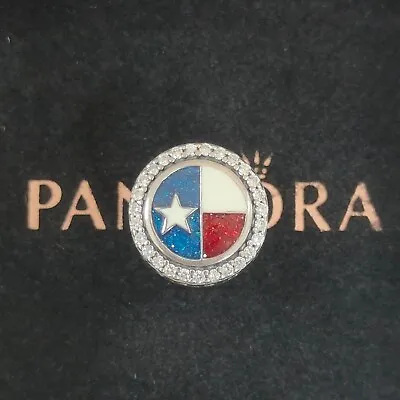 $39.92 • Buy Pandora Texas Exclusive Bead Charm S925 Sterling Silver Dangle Bracelet Pendant