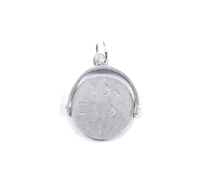 Vintage I Love You Spinner Charm 925 Sterling Silver 1.3g • £19.99