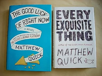 Matthew Quick--Lot Of 2 Books GOOD LUCK EVERY EXQUISITE 1st/1st HCDJ Signed! • $32