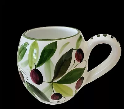 Vintage Nataloni Deruta Italy Mug . Hand-Painted. • $30