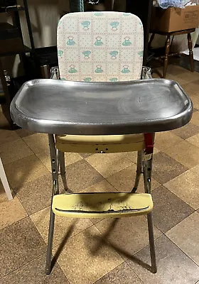 Vintage Cosco Folding High Chair Metal Frame And Tray • $69.99