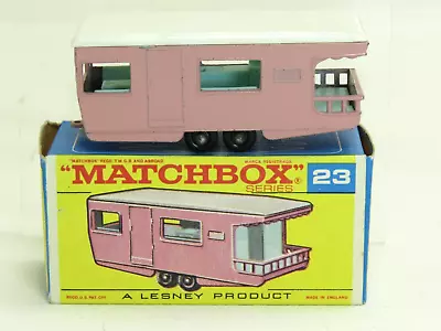 Lesney Matchbox #23 Caravan Trailer With Original  F  Box • $45