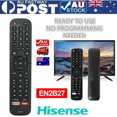 For HISENSE TV Remote EN2B27 ORIGINAL OEM Control EN-2B27 RC3394402/01 3139 238 • $8.70