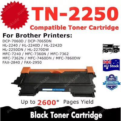 Compatible Toner TN2250 TN-2250 For Brother MFC-7360N DCP-7060DN HL-2242D • $13.40