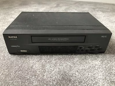 Matsui VP9408 VHS VCR Video Cassette Recorder Black - No Remote • £19.99
