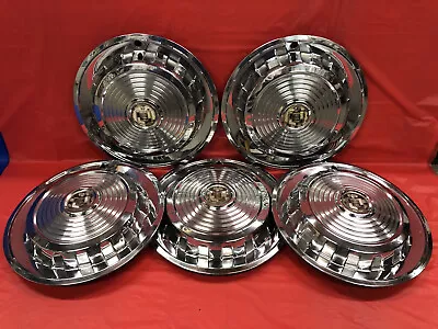 Vintage Set Of 5 1958 Mercury 14  Hubcaps Marauder Monterey Meteor • $149.99