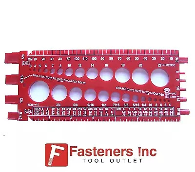 Bolt Nut Screw Thread Fastener Gauge Checker Metric & Standard. Measure A Screw • $10.99