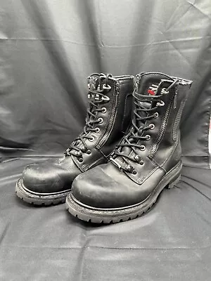 Milwaukee Motorcycle Clothing Company Trooper Leather Men's Motorcycle Boots 9.5 • $100