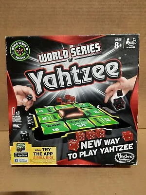 World Series Of Yahtzee Dice Board Game Hasbro Gaming Battery Complete • $6.59