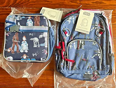 Disney School Pottery Barn STAR WARS BACKPACK Space+Lunch Box Planet Pre K - • $121.97