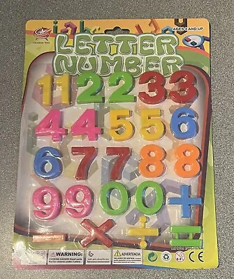£2.89 • Buy Large Magnetic Letters Alphabet & Numbers Fridge Magnets Toys Kids Learning NEW