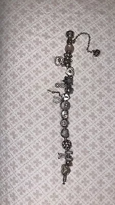 $1820 • Buy Pandora Bracelet With Charms Pink And Two Tone