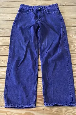 H&M Men’s Loose Fit Jeans Size 30x30 Purple  Acid Wash T8 • $18.90