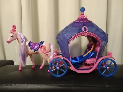 £139.49 • Buy Barbie Diamond Castle Horse And Carriage- Rare