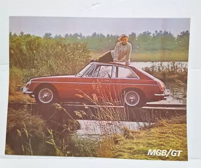 MG MGB/GT SALES BROCHURE One Page Specifications • $5.99