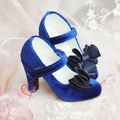 1/4MSD/MDD BJD Doll Shoes Velvet High Heels Bow Deco Buckle Multi-color LUTS DZ • $37.01