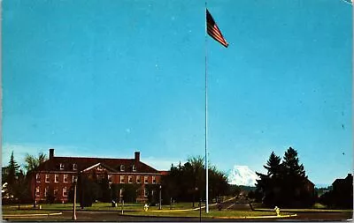 Fort Lewis Headquarters And Mt Rainier Washington Postcard • $3.99