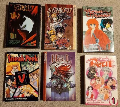 Manga 6 Issue Lot Bundle - Rurouni Kenshin Scryed Spawn King Of Hell  LOOK • $19.99