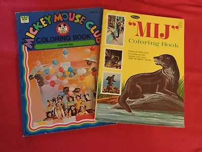 Vintage Unused 1960s/70s Coloring Books Lot Of 2 • $8.95