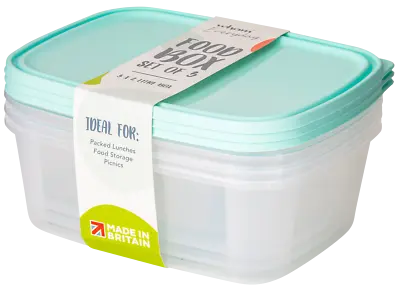 £6.99 • Buy Wham Food Storage Box Container 2L - Set Of 3