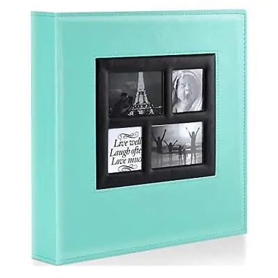 £27.95 • Buy Photo Album 1000 Pockets 6x4 Photos Extra Large Size Leather Cover 10x15cm Teal