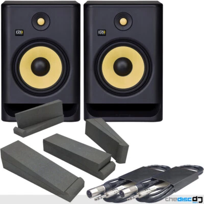 £499 • Buy KRK Rokit 8 Pair (RP8 G4 - Latest Model) + Foam Isolation Pads & Cables