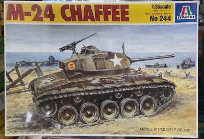 Italeri  1/35 Scale M-24 Chaffee Light Tank Plastic Kit 244 Sealed WW2 • $28.95