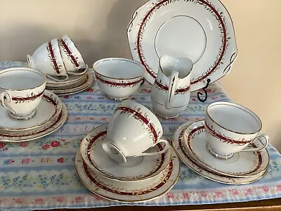 Queen Anne Bone China ‘ Princess ‘ Pattern Tea Set • £22