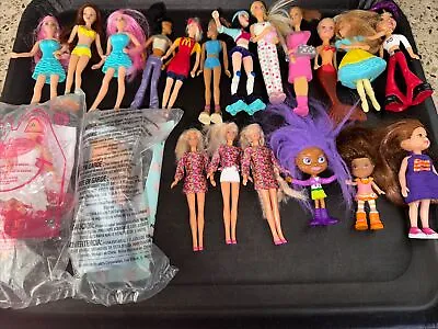 20 Pc Mini Fashion Dolls Barbie McDonald’s My Scene Mermaid Bratz Ty Nice Lot • $17.45