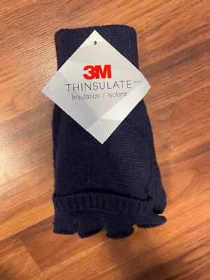 3M THINSULATE Lined Knit Fingerless Gloves Convertible Mitten • $15.99