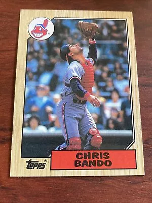 1987 Topps #322 Chris Bando Indians B5722* • $1.59