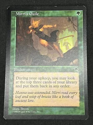 Magic The Gathering MTG Mirri's Guile Green Tempest Rare • $40.69