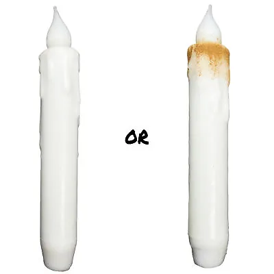 7  Solid White Battery Operated LED Timer Taper Candle • $9.99
