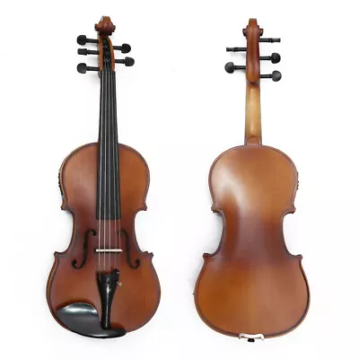 Advanced 5 String 4/4 Electric Acoustic Violin Maple Spruce  Professional Tone • $141.48